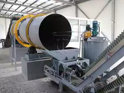 Fertilizer coating machine