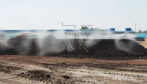crawler type compost turner composting effect 02