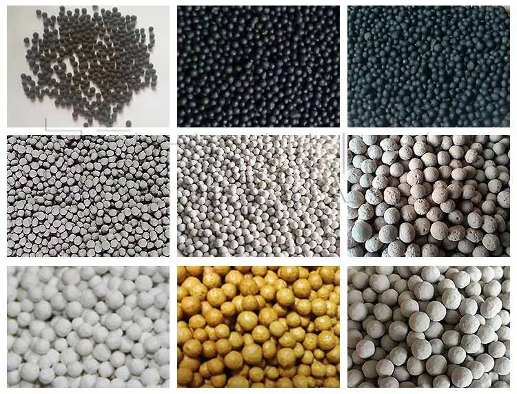 disc granulator finished granules display