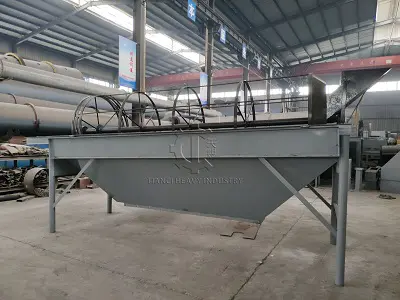 Drum screening machine for sieving fertilizer granules