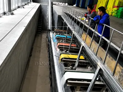 Workers operate NPK fertilizer production line supporting multiple raw material formulas