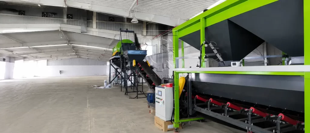 Complete automatic BB bulk blending fertilizer production line workshop layout