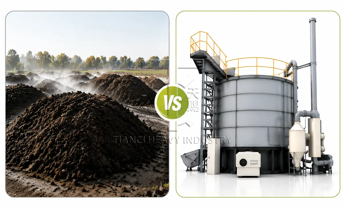traditional composting vs vertical fermentation tank